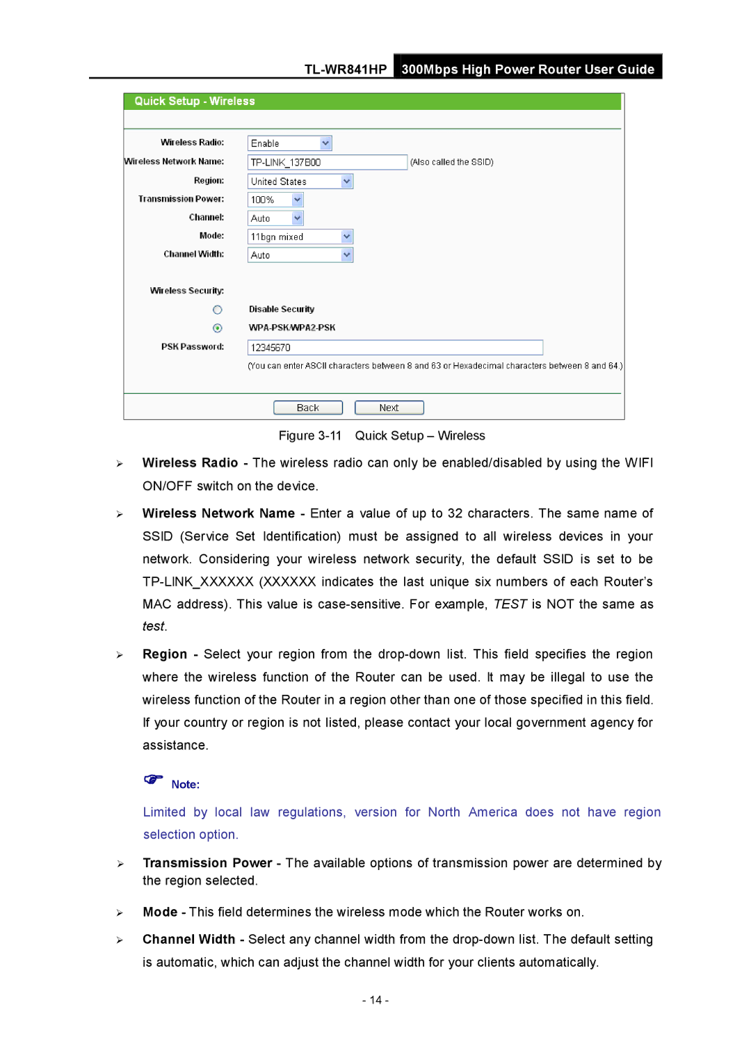 TP-Link Rev 1.0.0 1910010810 manual Quick Setup Wireless 