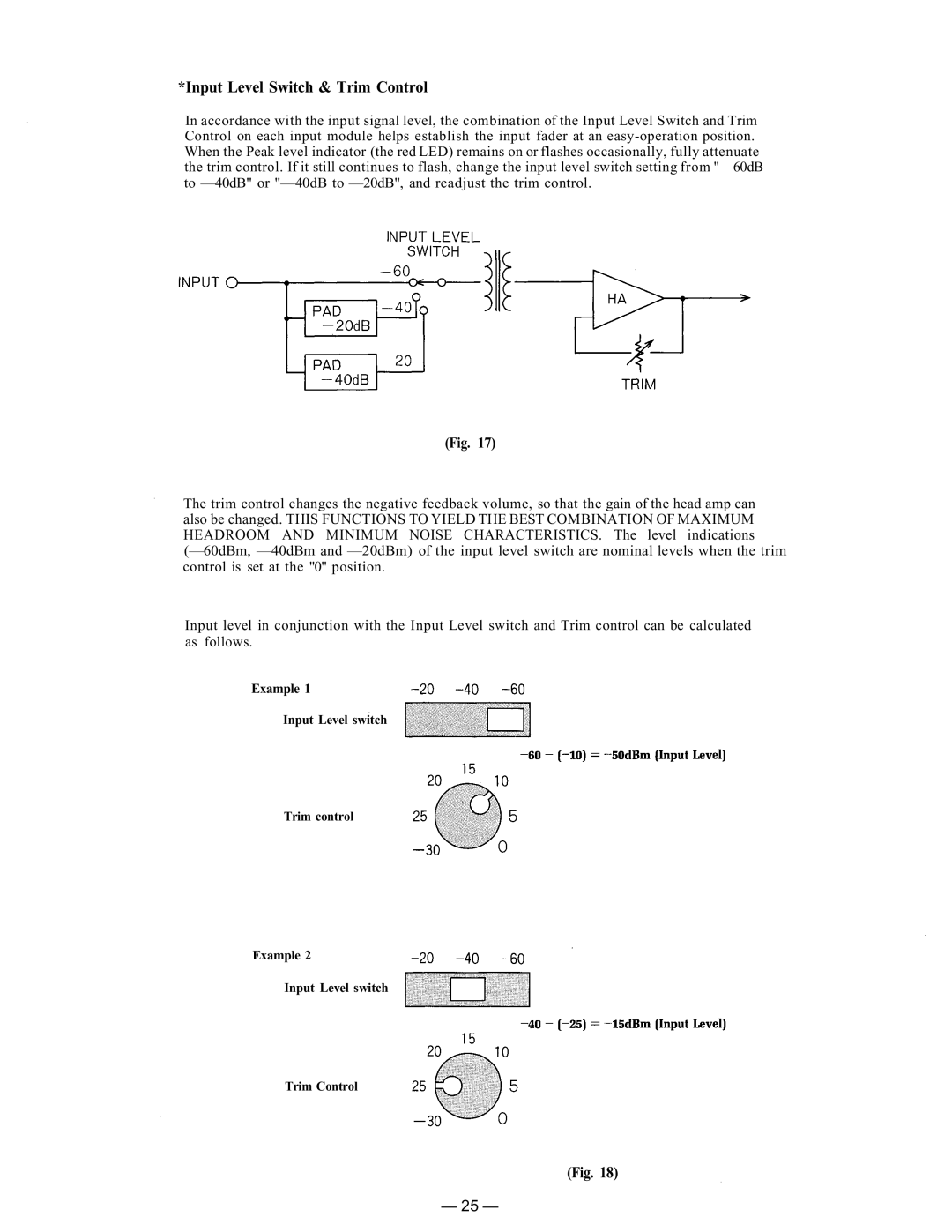 TP-Link RX-7-248 instruction manual Input Level Switch & Trim Control 