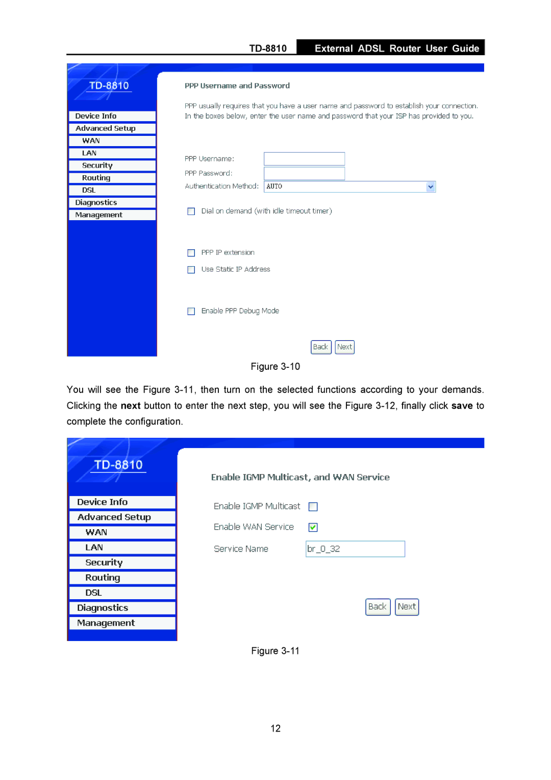 TP-Link TD-8810B manual External Adsl Router User Guide 