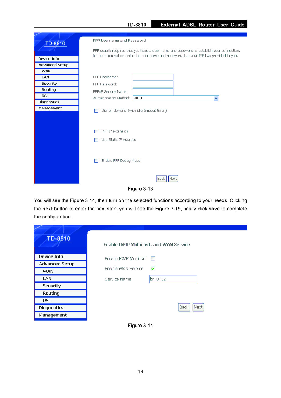 TP-Link TD-8810B manual External Adsl Router User Guide 