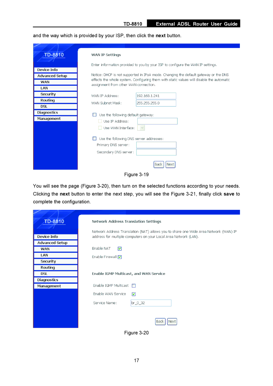 TP-Link TD-8810B manual External Adsl Router User Guide 