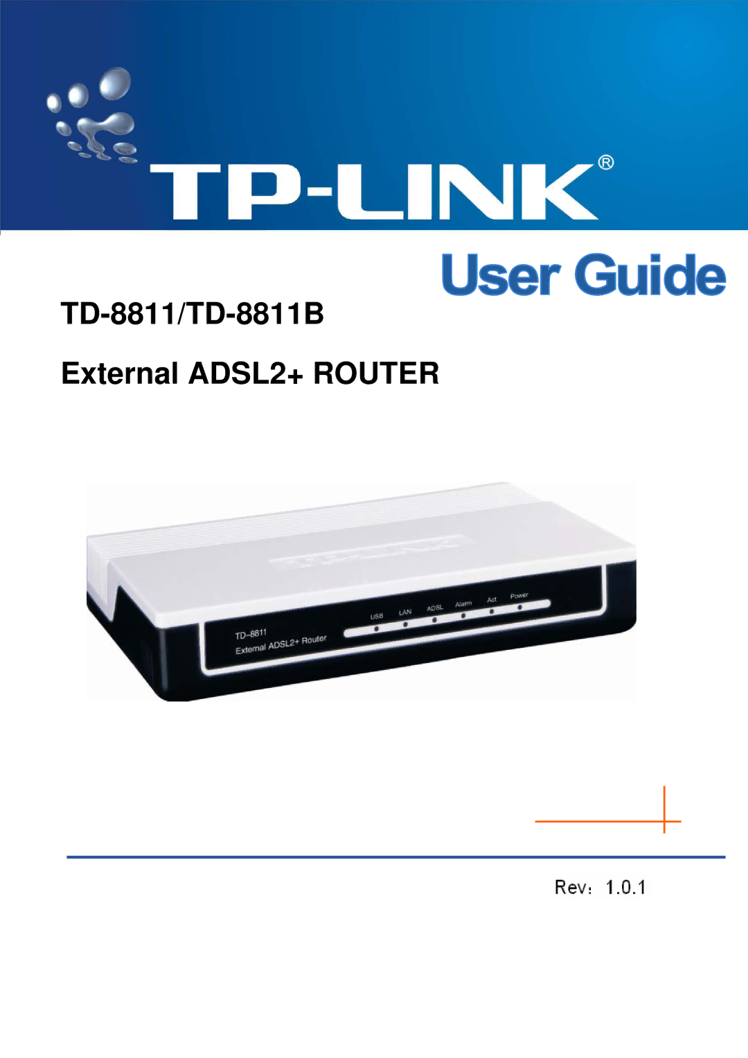 TP-Link manual TD-8811/TD-8811B External ADSL2+ Router 