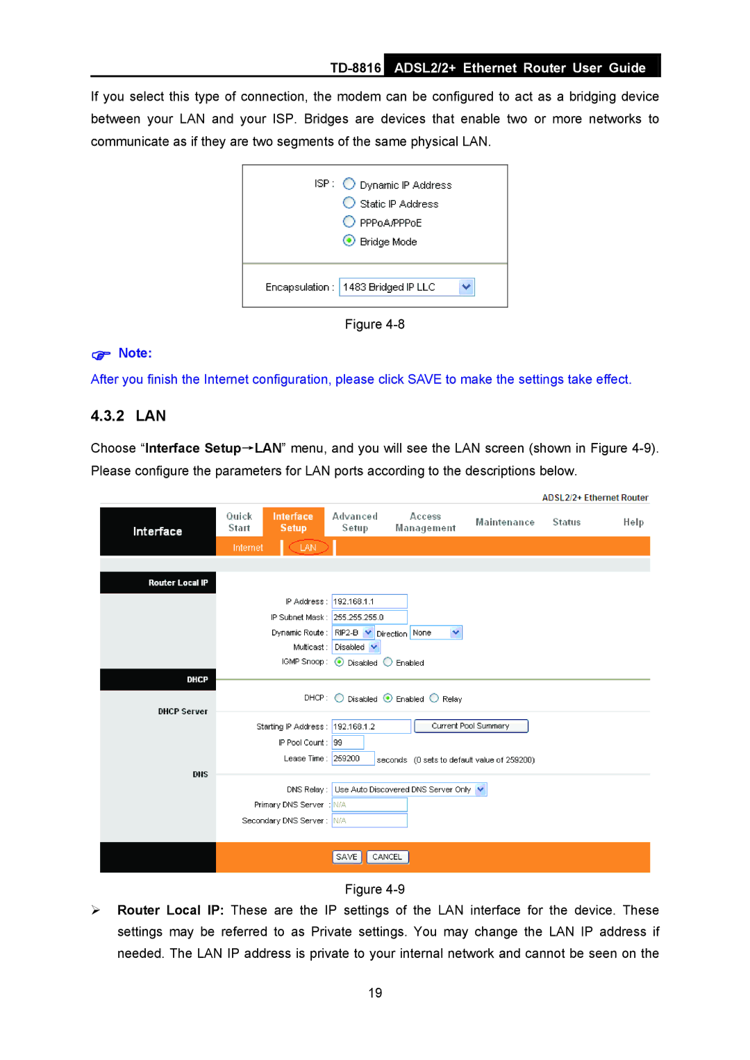 TP-Link TD-8816 manual 2 LAN 