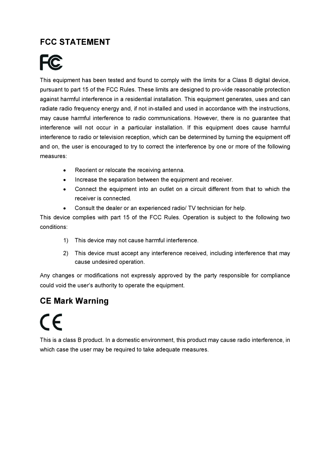 TP-Link TD-8816 manual FCC Statement 