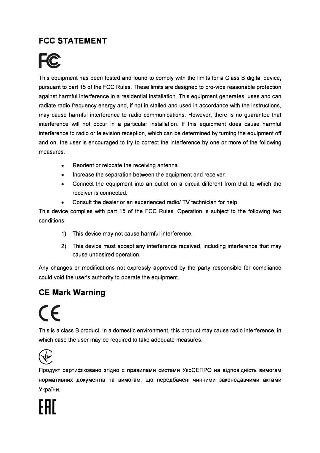 TP-Link TD-8816 manual Fcc Statement, CE Mark Warning 