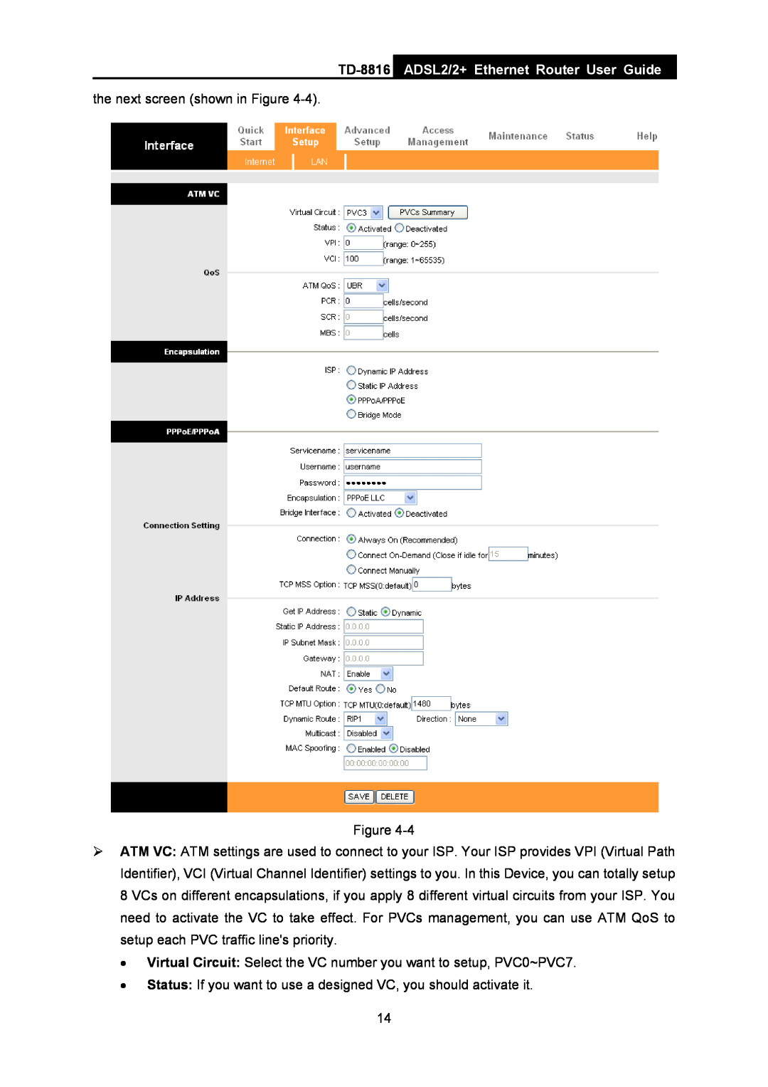 TP-Link TD-8816 manual ADSL2/2+ Ethernet Router User Guide, the next screen shown in Figure 