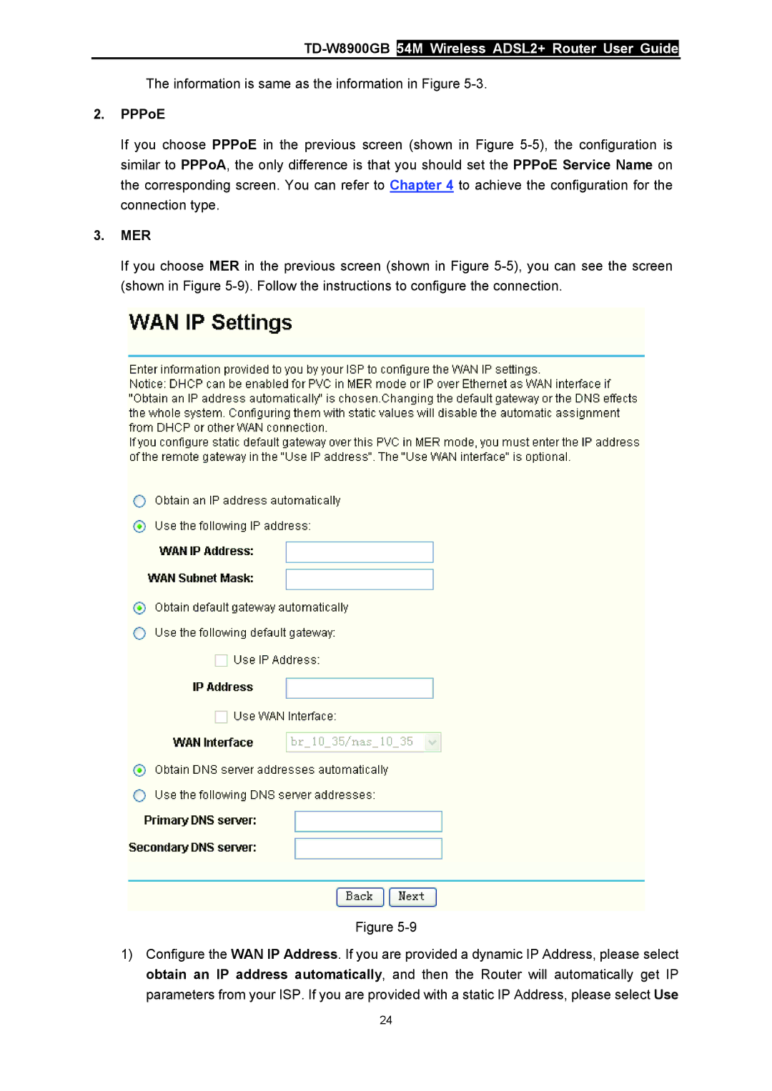 TP-Link TD-W8900GB manual PPPoE, Mer 