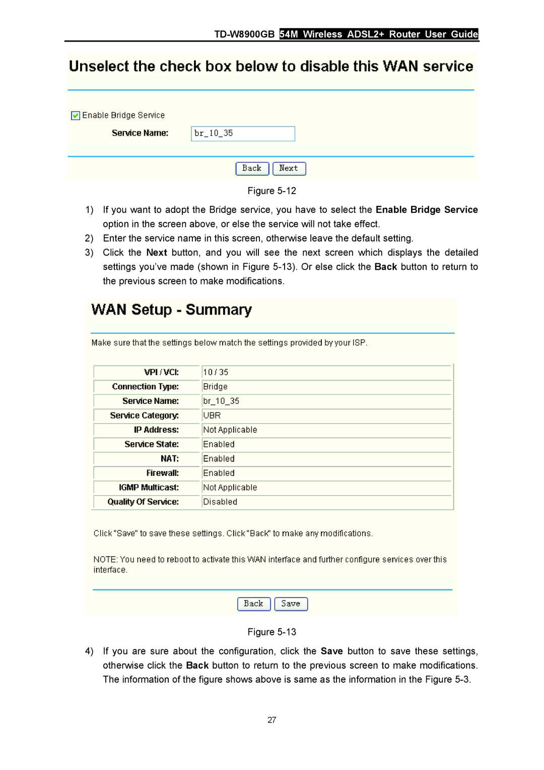 TP-Link manual TD-W8900GB54M Wireless ADSL2+ Router User Guide 