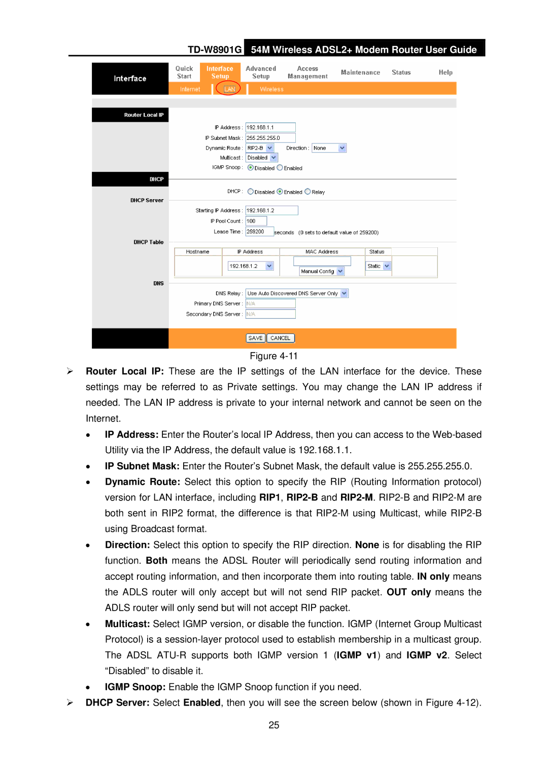 TP-Link TD-W8901G manual 54M Wireless ADSL2+ Modem Router User Guide 