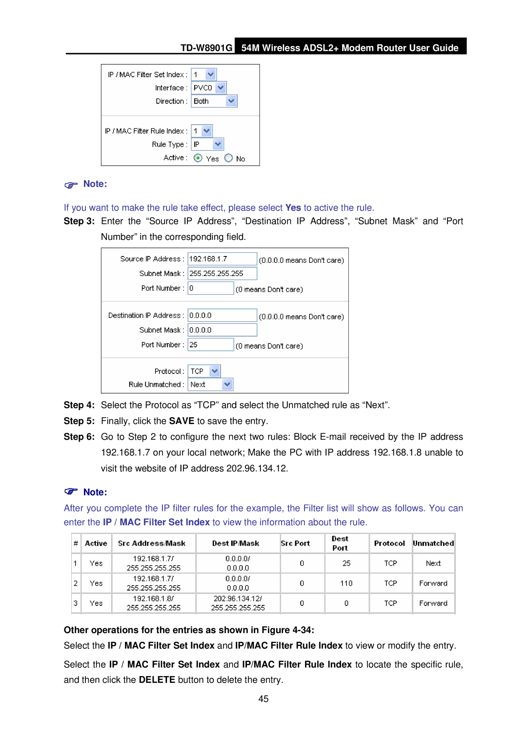 TP-Link manual TD-W8901G54M Wireless ADSL2+ Modem Router User Guide 