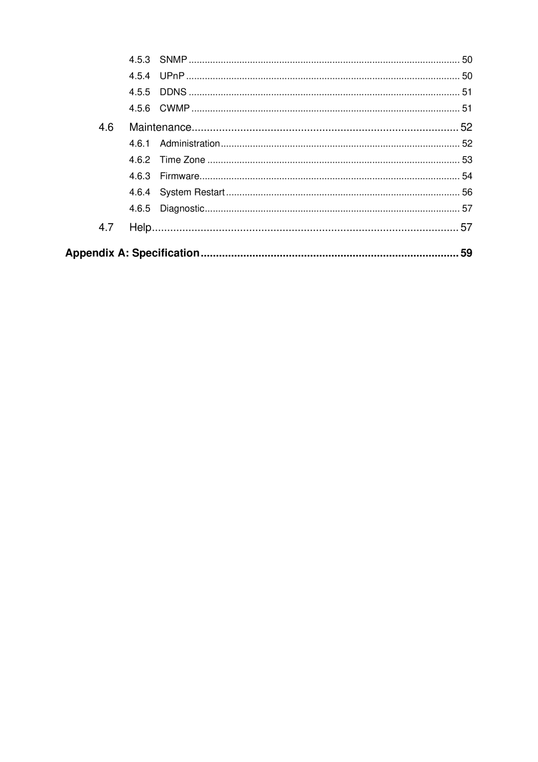 TP-Link TD-W8901G manual Appendix a Specification 