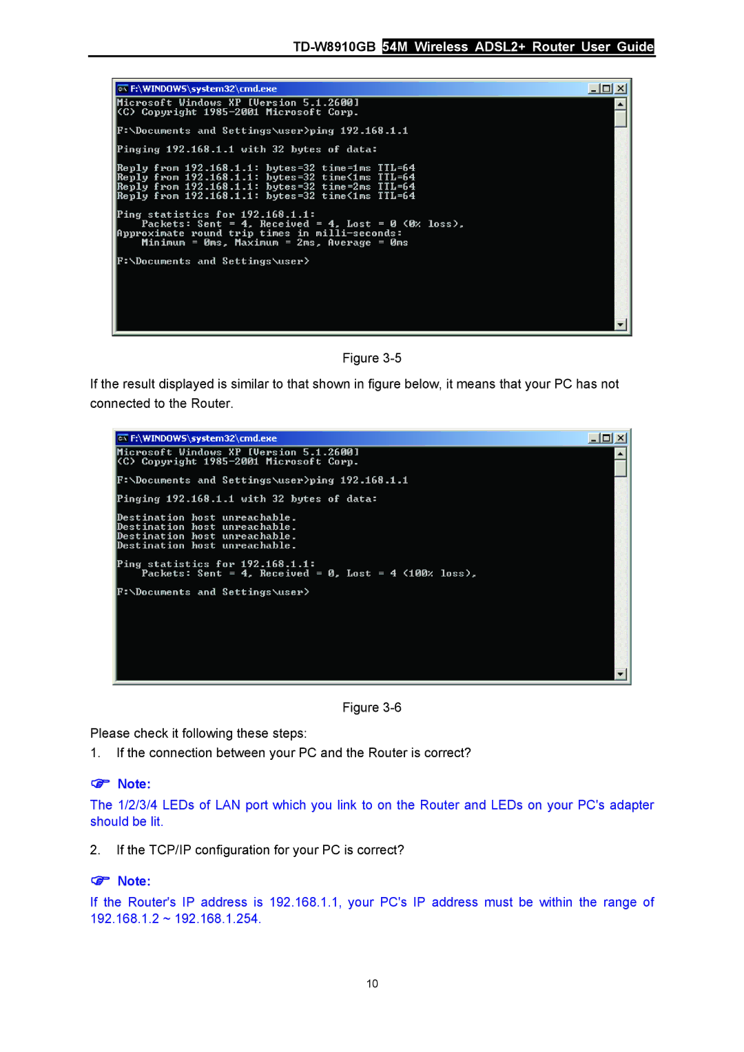 TP-Link TD-W8910GB manual If the TCP/IP configuration for your PC is correct? 