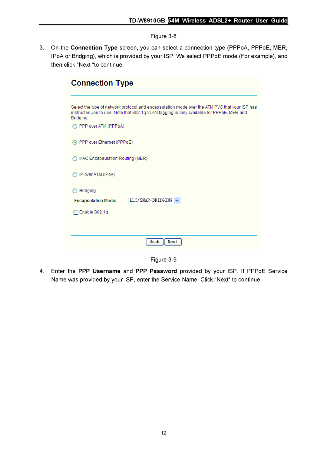 TP-Link manual TD-W8910GB54M Wireless ADSL2+ Router User Guide 