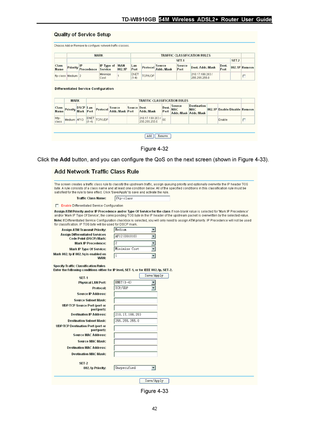 TP-Link manual TD-W8910GB54M Wireless ADSL2+ Router User Guide 