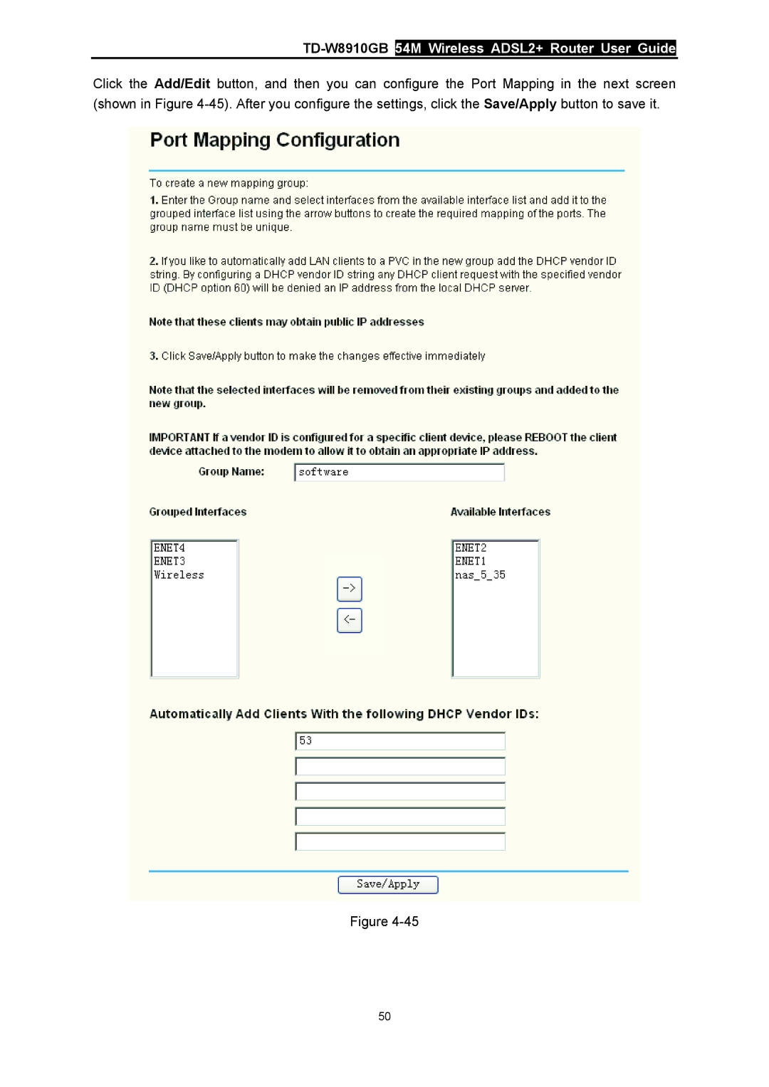 TP-Link manual TD-W8910GB54M Wireless ADSL2+ Router User Guide 