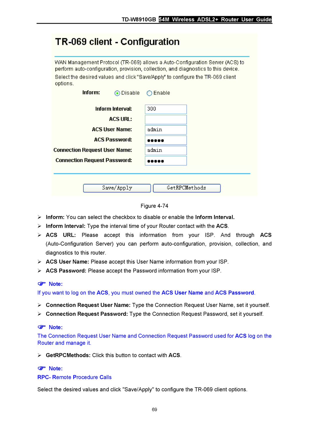 TP-Link TD-W8910GB manual RPC- Remote Procedure Calls 