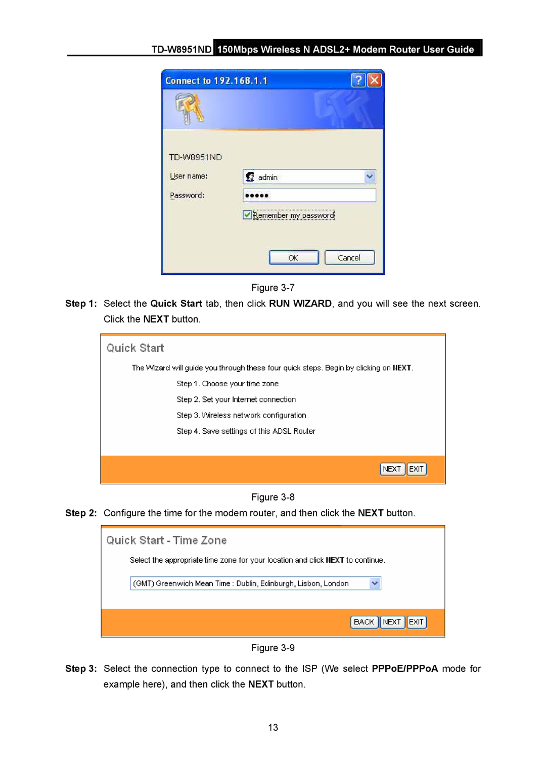 TP-Link td-w8951nd manual TD-W8951ND150Mbps Wireless N ADSL2+ Modem Router User Guide 