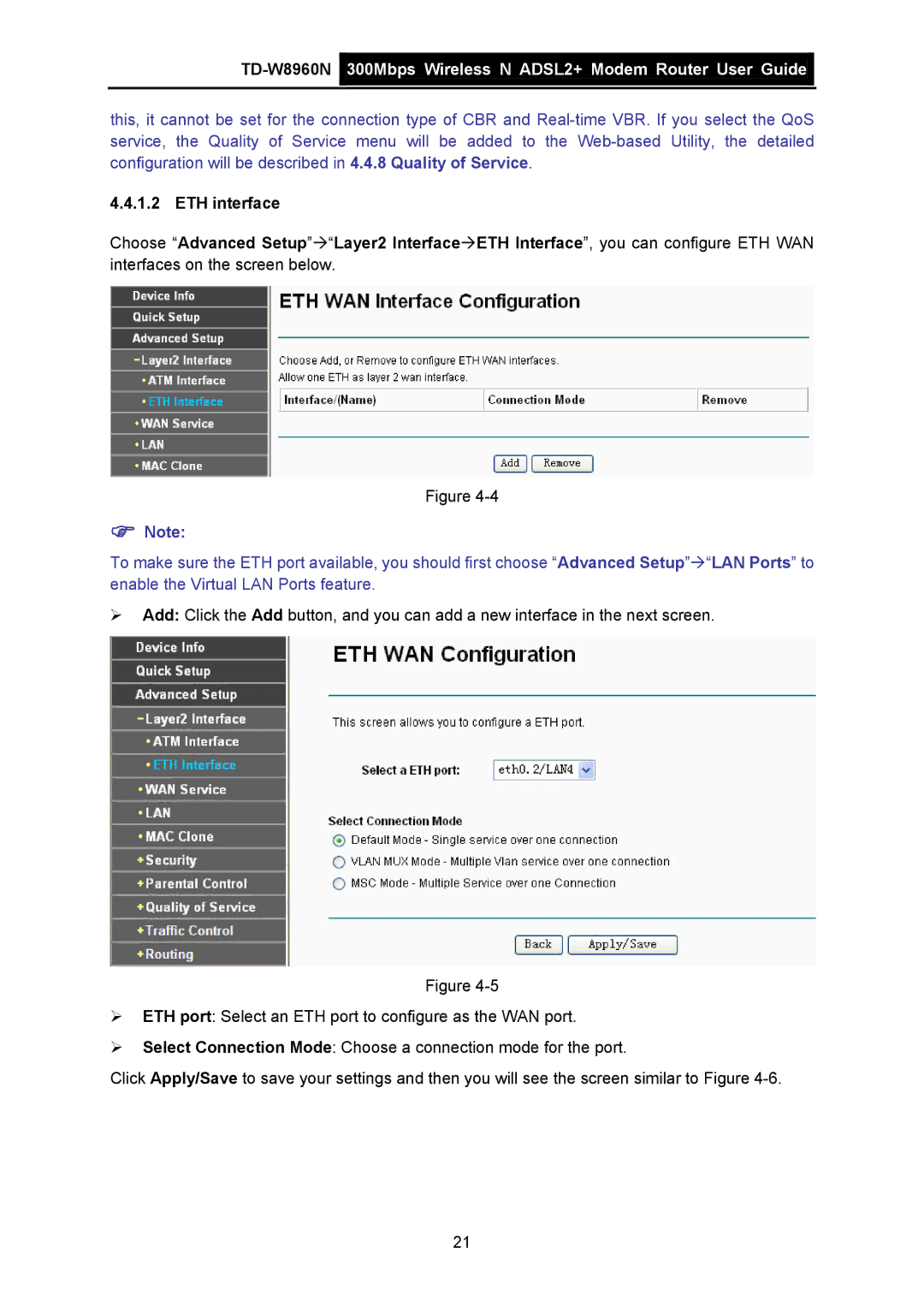 TP-Link manual TD-W8960N 300Mbps Wireless N ADSL2+ Modem Router User Guide 