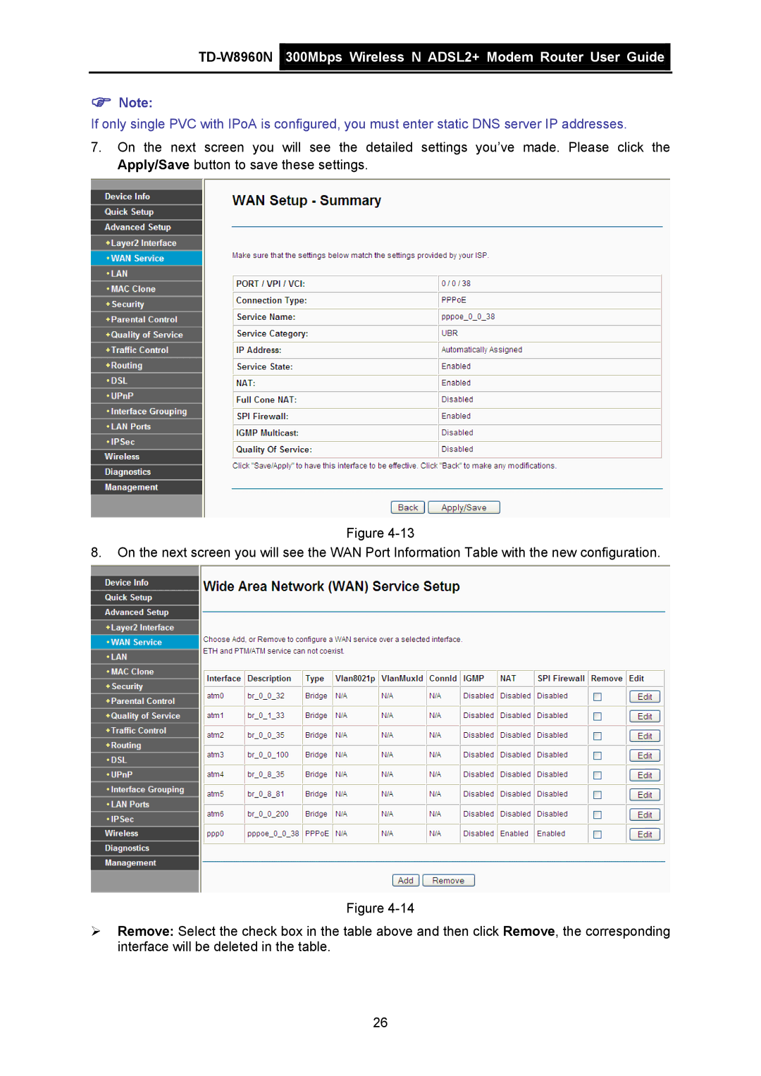 TP-Link manual TD-W8960N 300Mbps Wireless N ADSL2+ Modem Router User Guide 