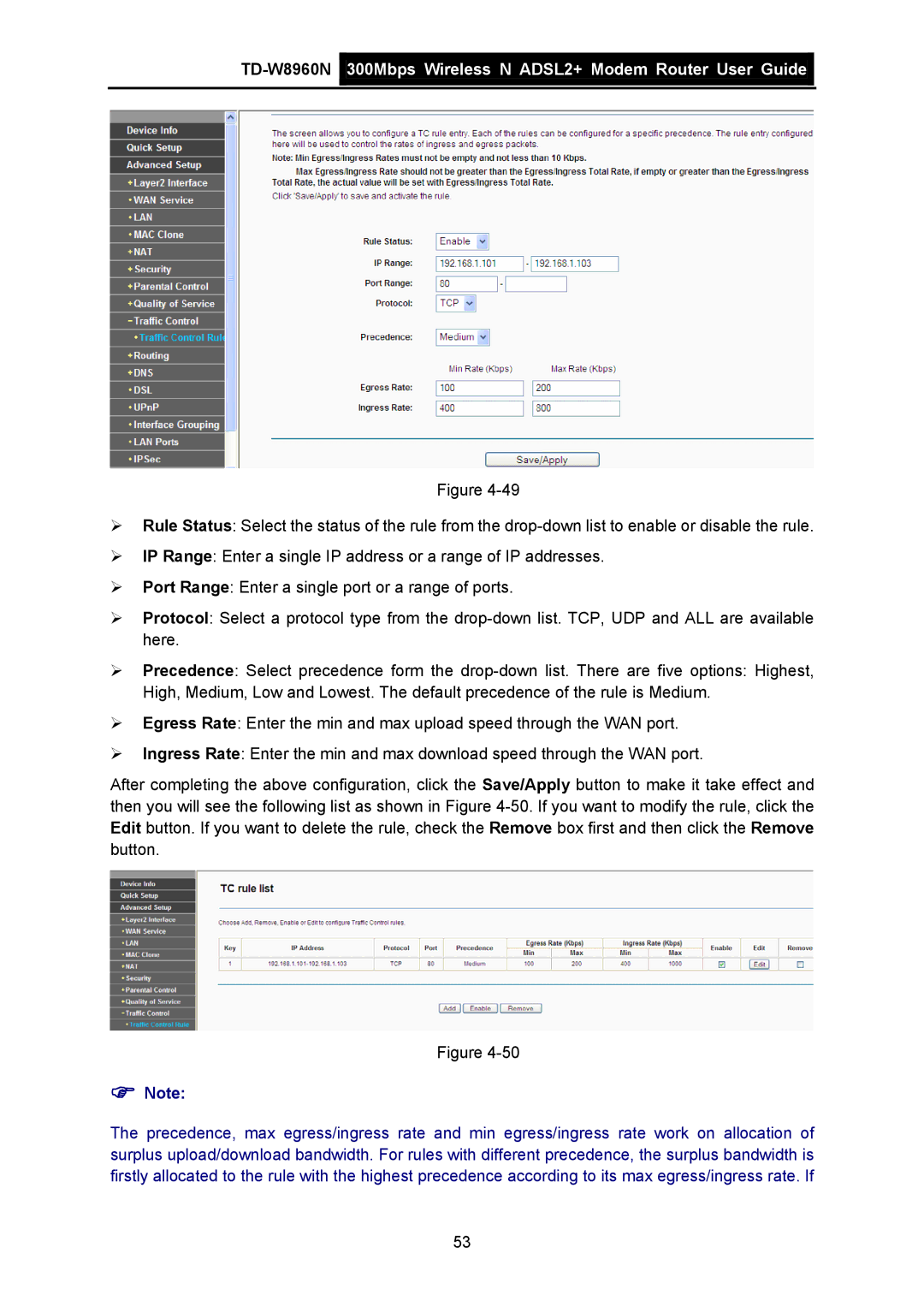 TP-Link manual TD-W8960N 300Mbps Wireless N ADSL2+ Modem Router User Guide 