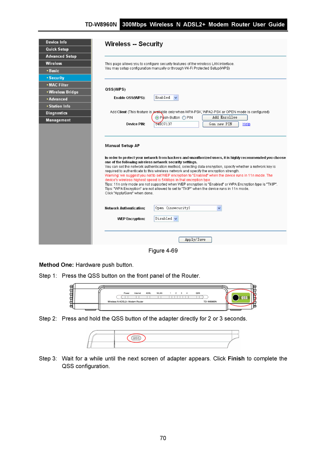 TP-Link manual TD-W8960N 300Mbps Wireless N ADSL2+ Modem Router User Guide 