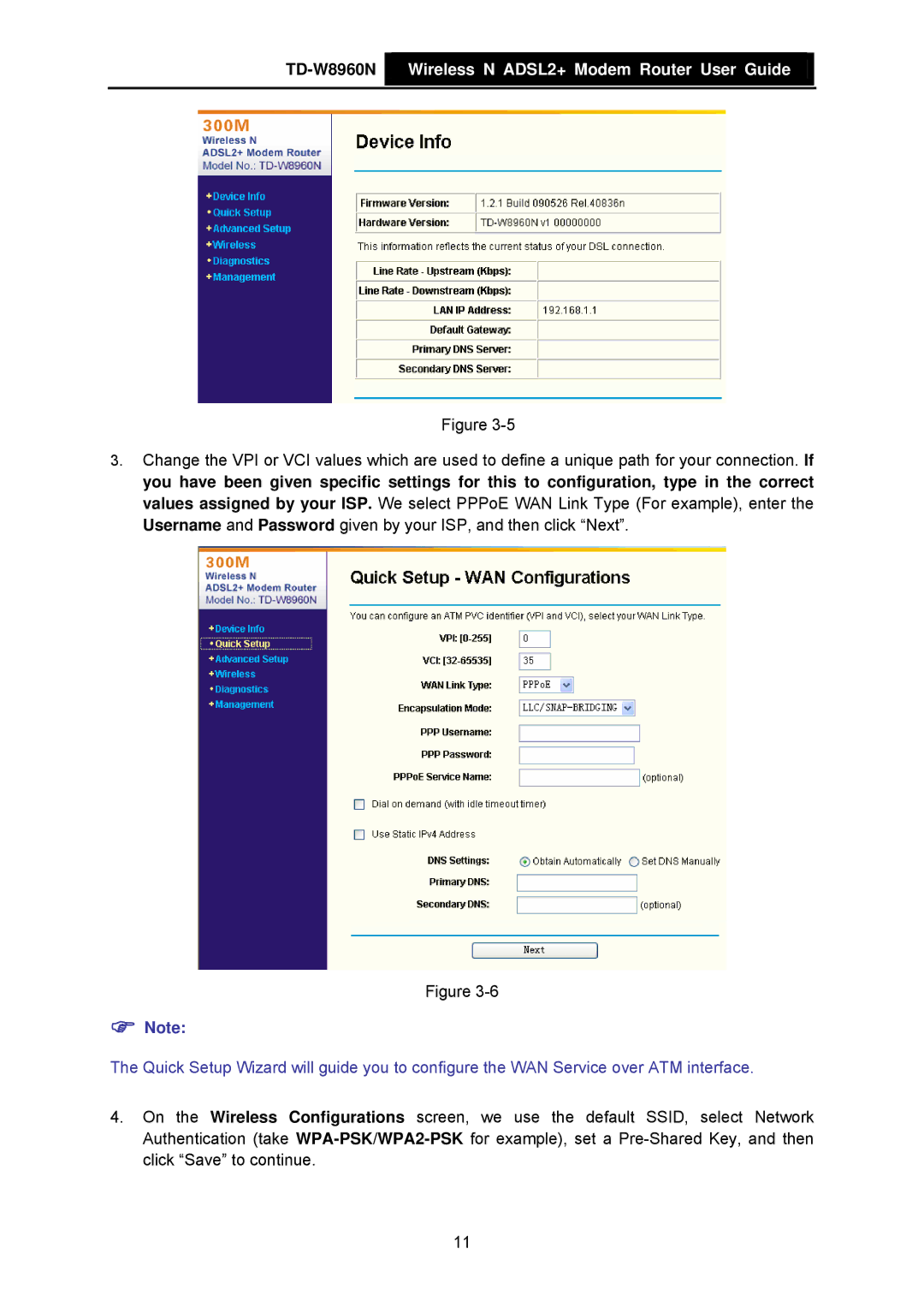 TP-Link manual TD-W8960N Wireless N ADSL2+ Modem Router User Guide 