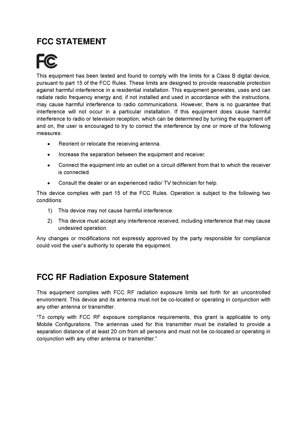 TP-Link TD-W8960N manual FCC Statement 