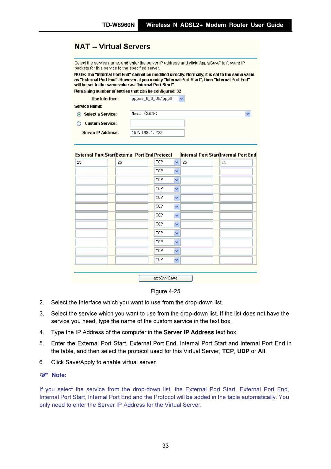 TP-Link manual TD-W8960N Wireless N ADSL2+ Modem Router User Guide 