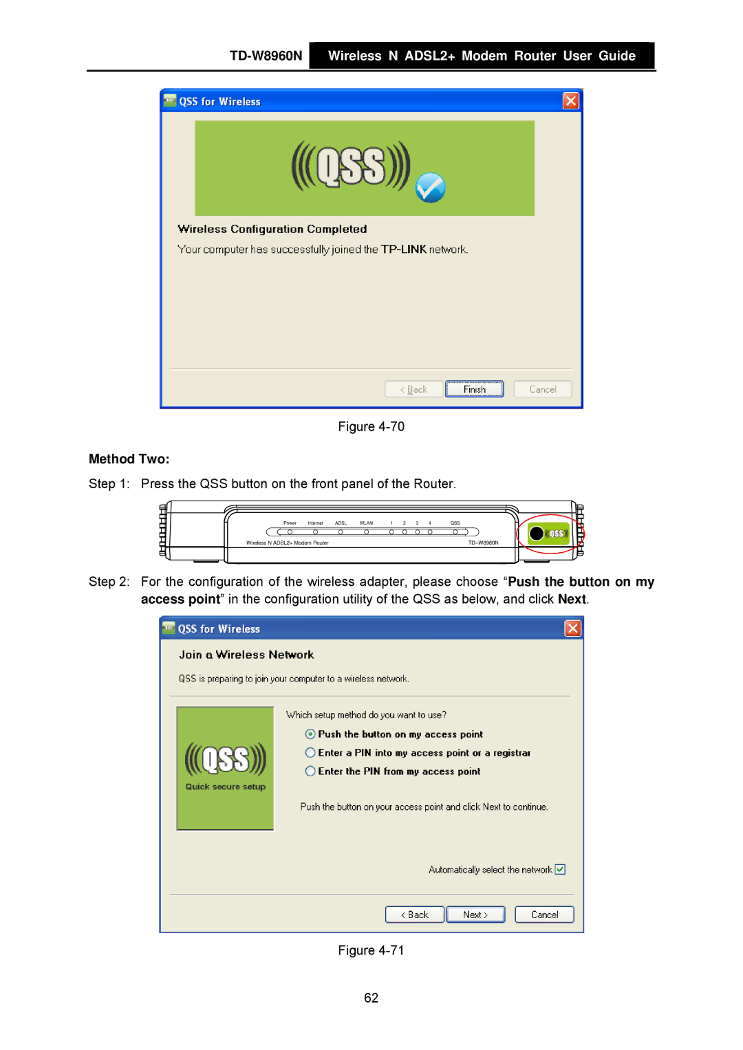 TP-Link TD-W8960N manual Method Two 