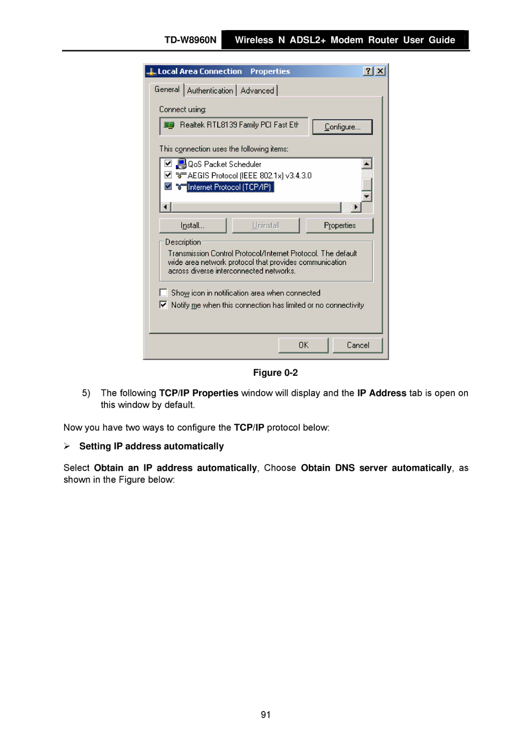 TP-Link manual TD-W8960N Wireless N ADSL2+ Modem Router User Guide 