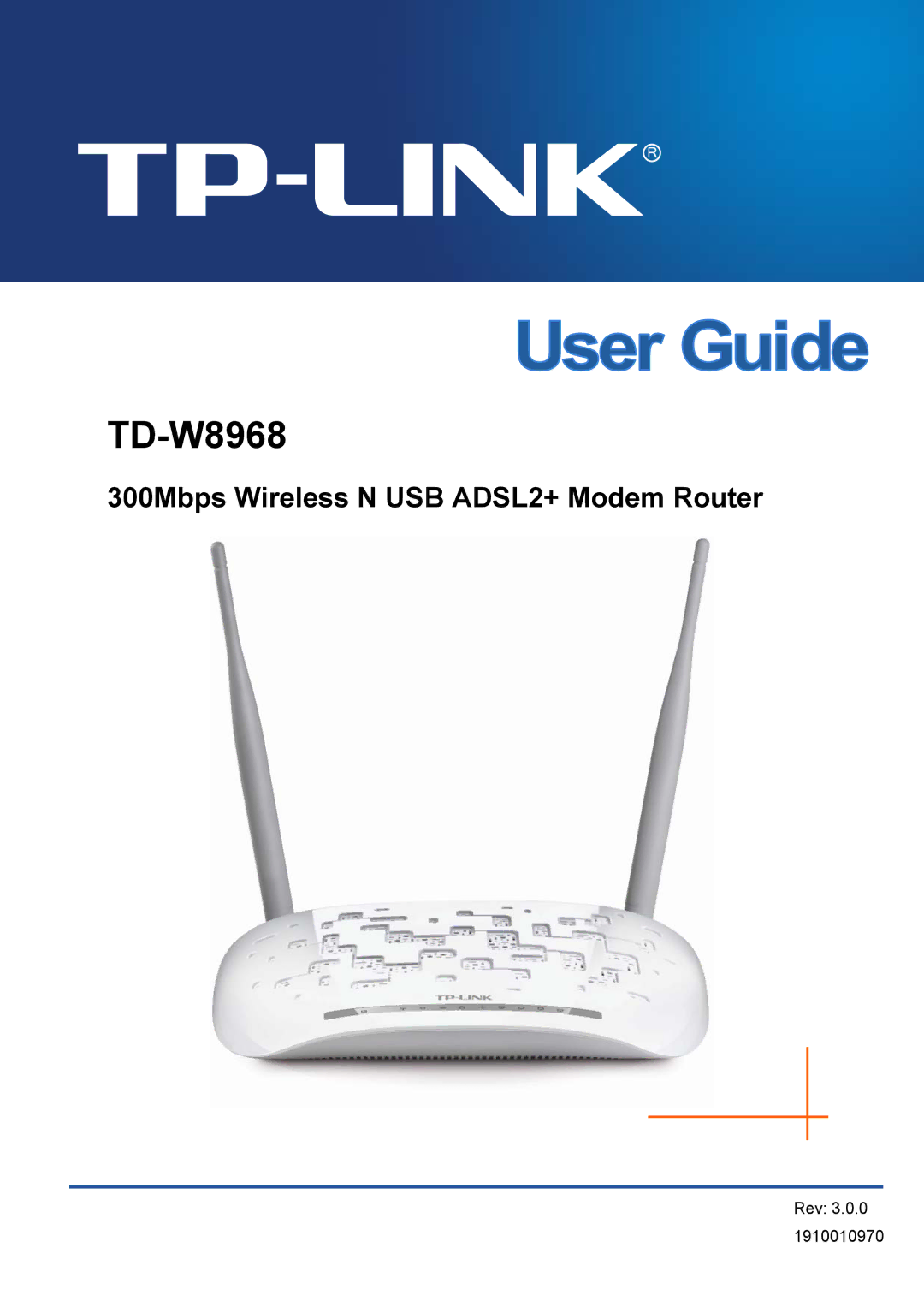 TP-Link TD-W8968 manual 