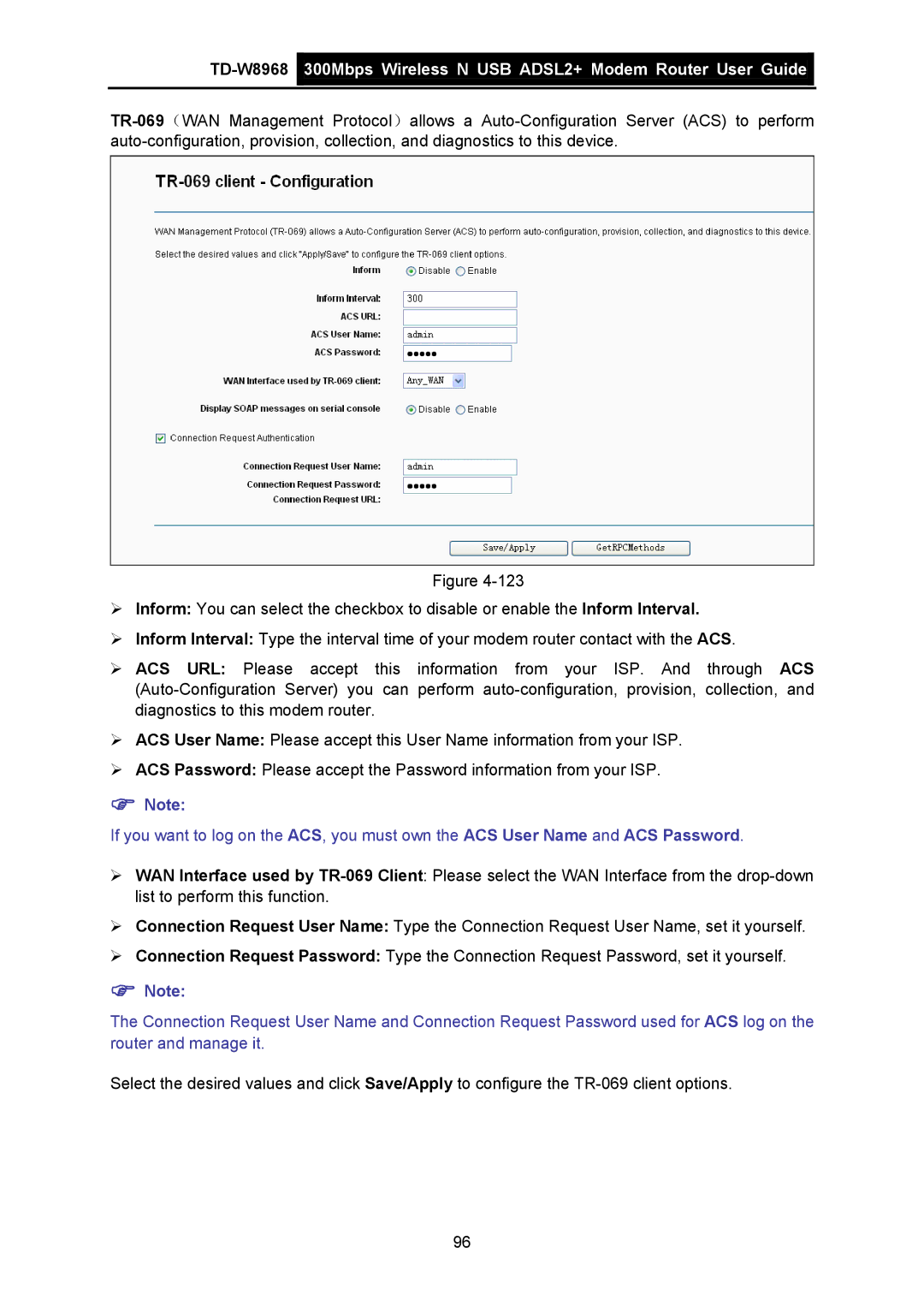 TP-Link TD-W8968 manual 