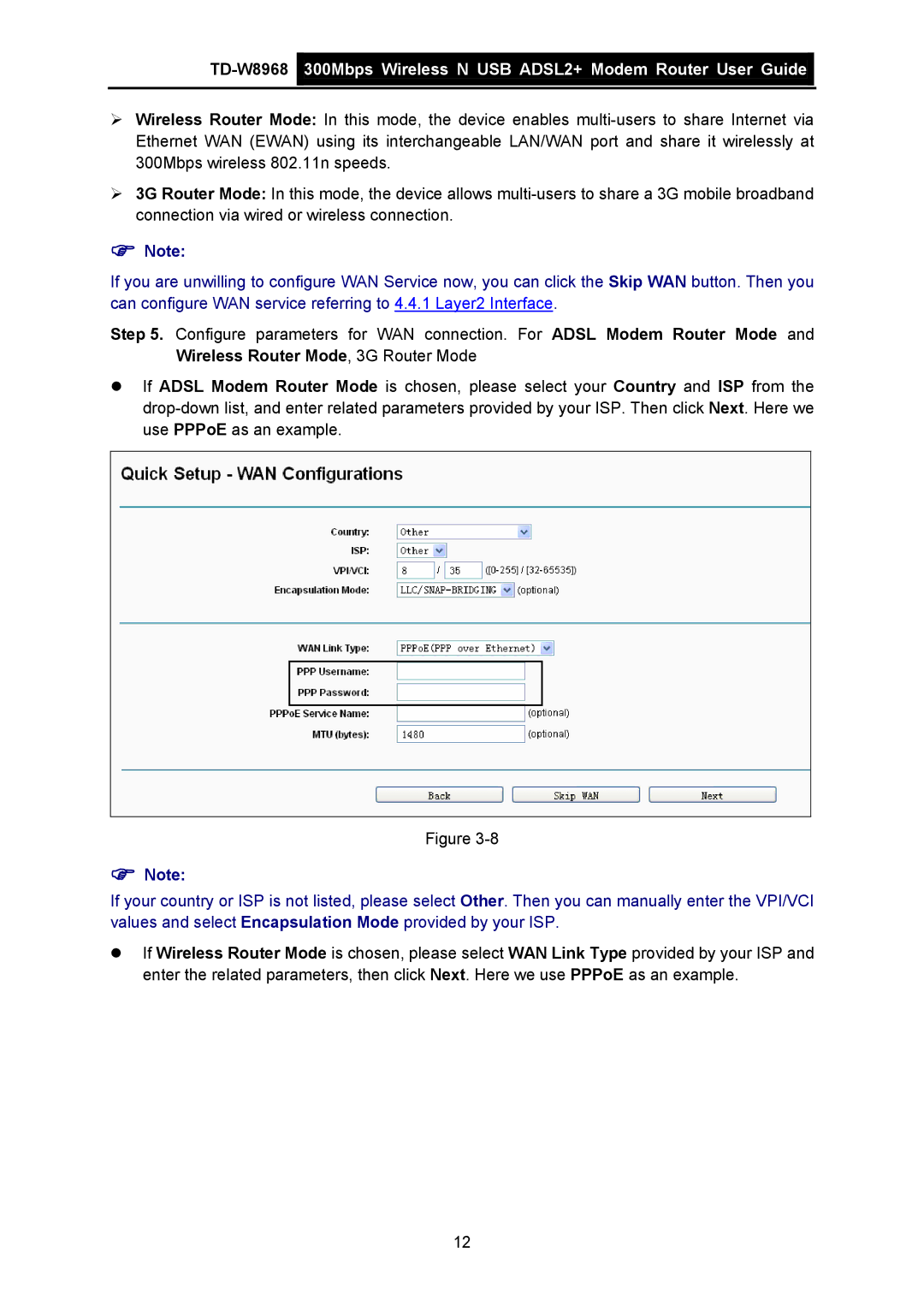 TP-Link TD-W8968 manual 