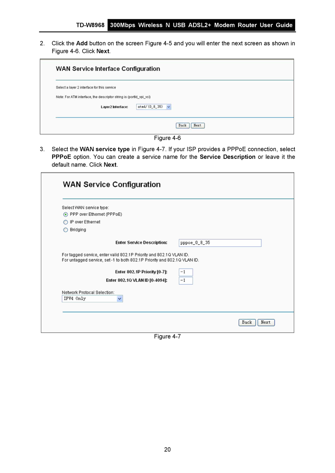 TP-Link TD-W8968 manual 