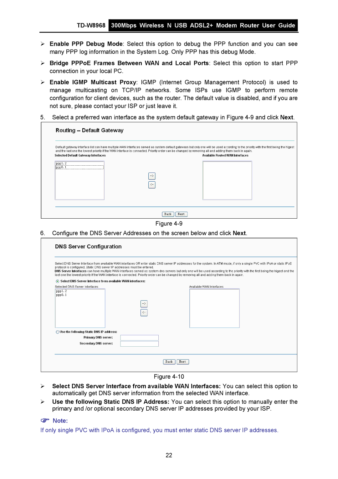 TP-Link TD-W8968 manual 