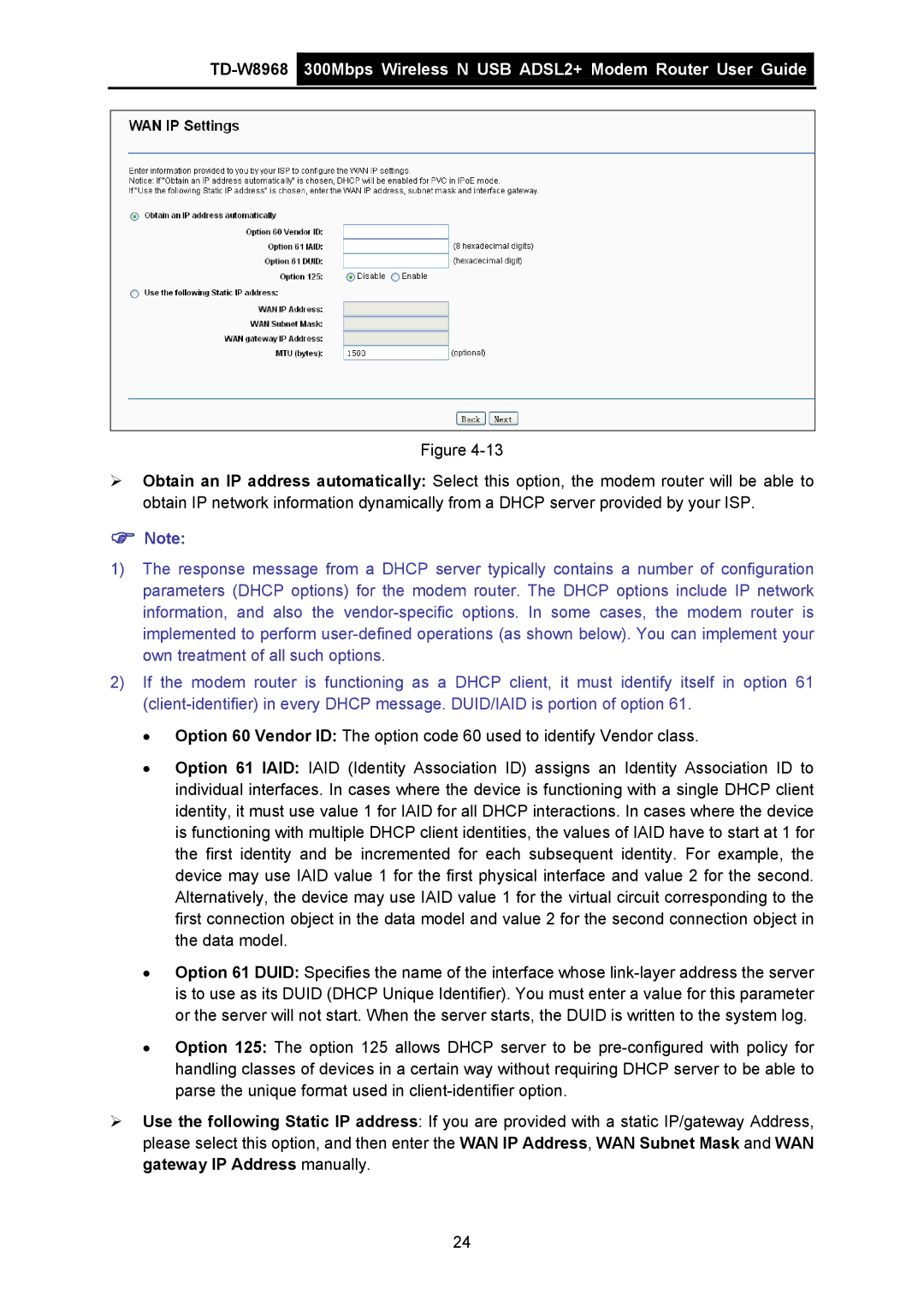 TP-Link TD-W8968 manual 