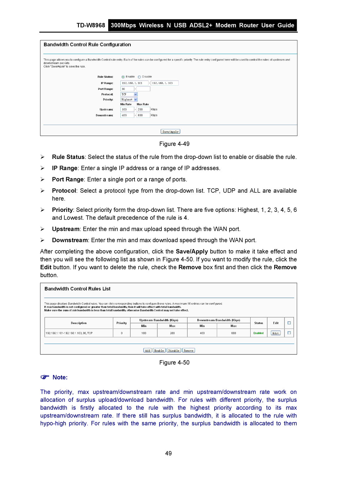 TP-Link TD-W8968 manual 