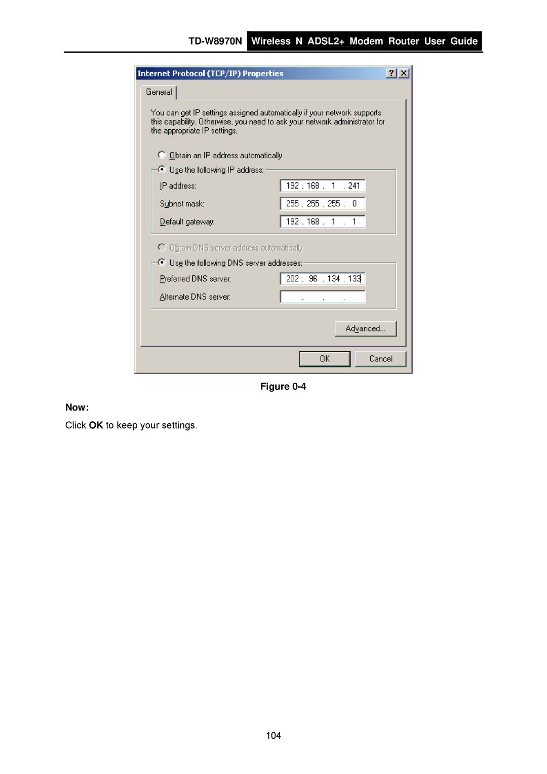 TP-Link TD-W8970N manual Now 