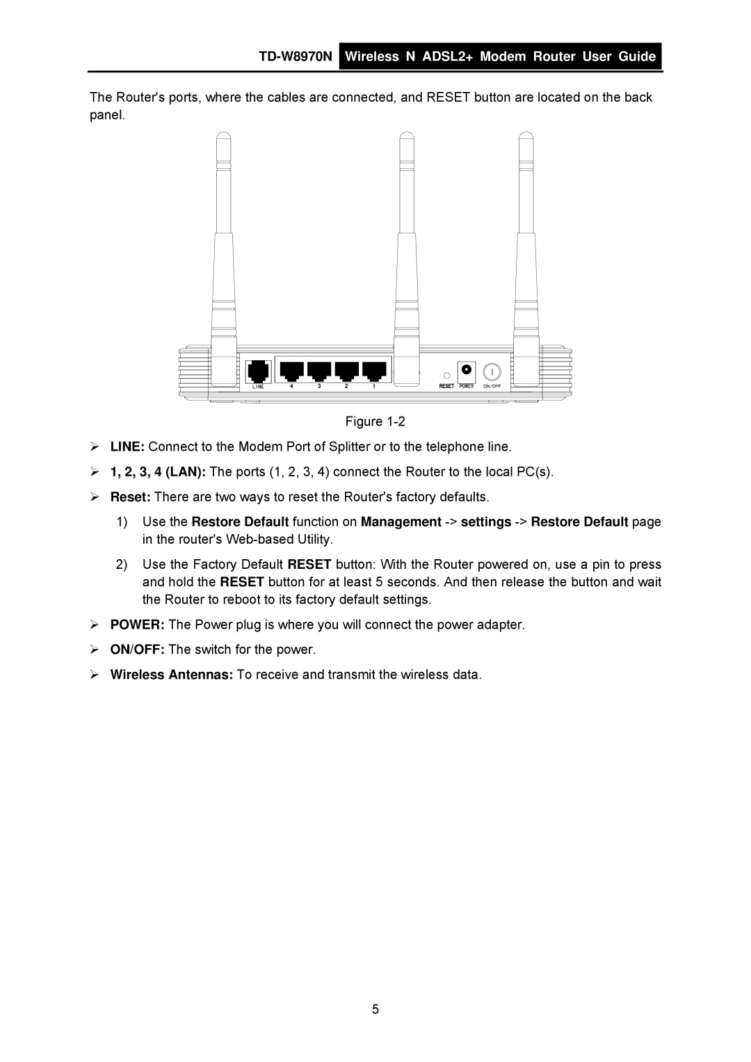 TP-Link manual TD-W8970N Wireless N ADSL2+ Modem Router User Guide 