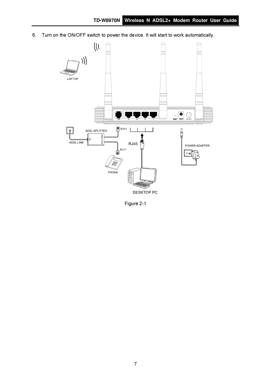 TP-Link manual TD-W8970N Wireless N ADSL2+ Modem Router User Guide 