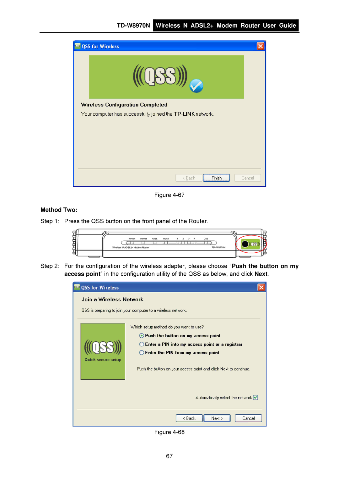 TP-Link TD-W8970N manual Method Two 