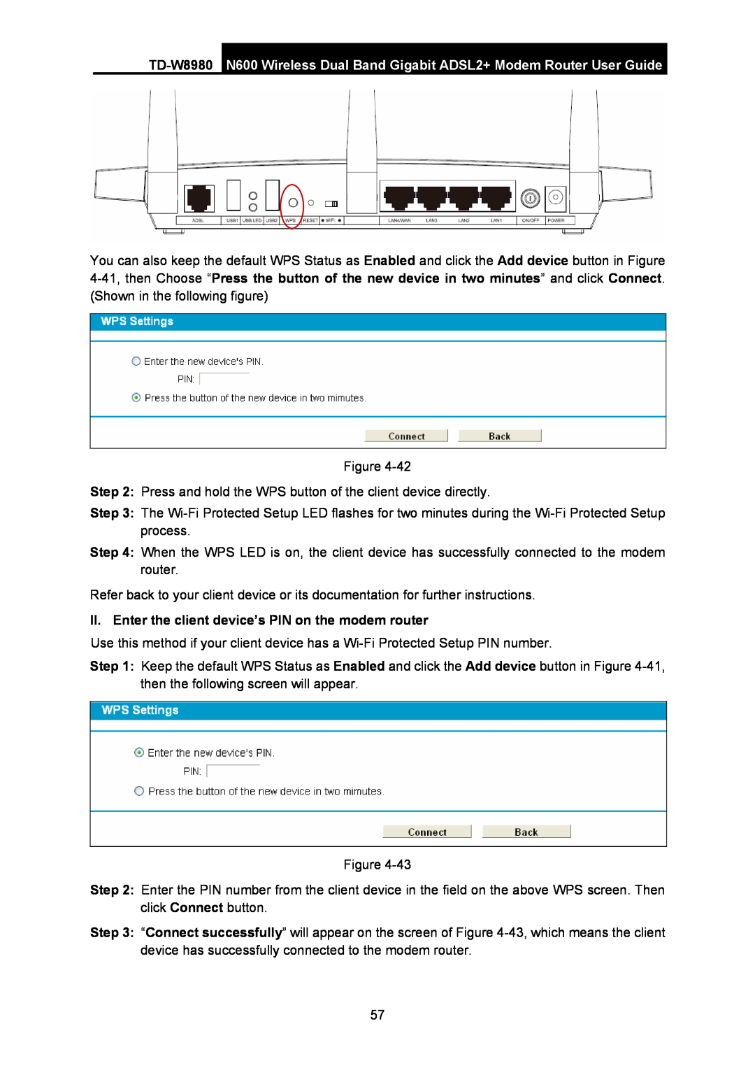 TP-Link TD-W8980 manual N600 Wireless Dual Band Gigabit ADSL2+ Modem Router User Guide 