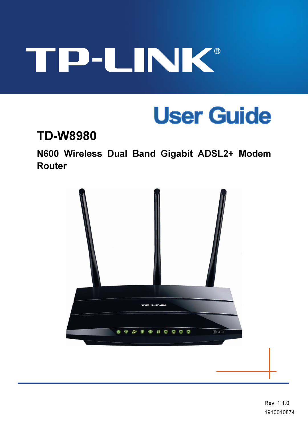 TP-Link TD-W8980 manual 