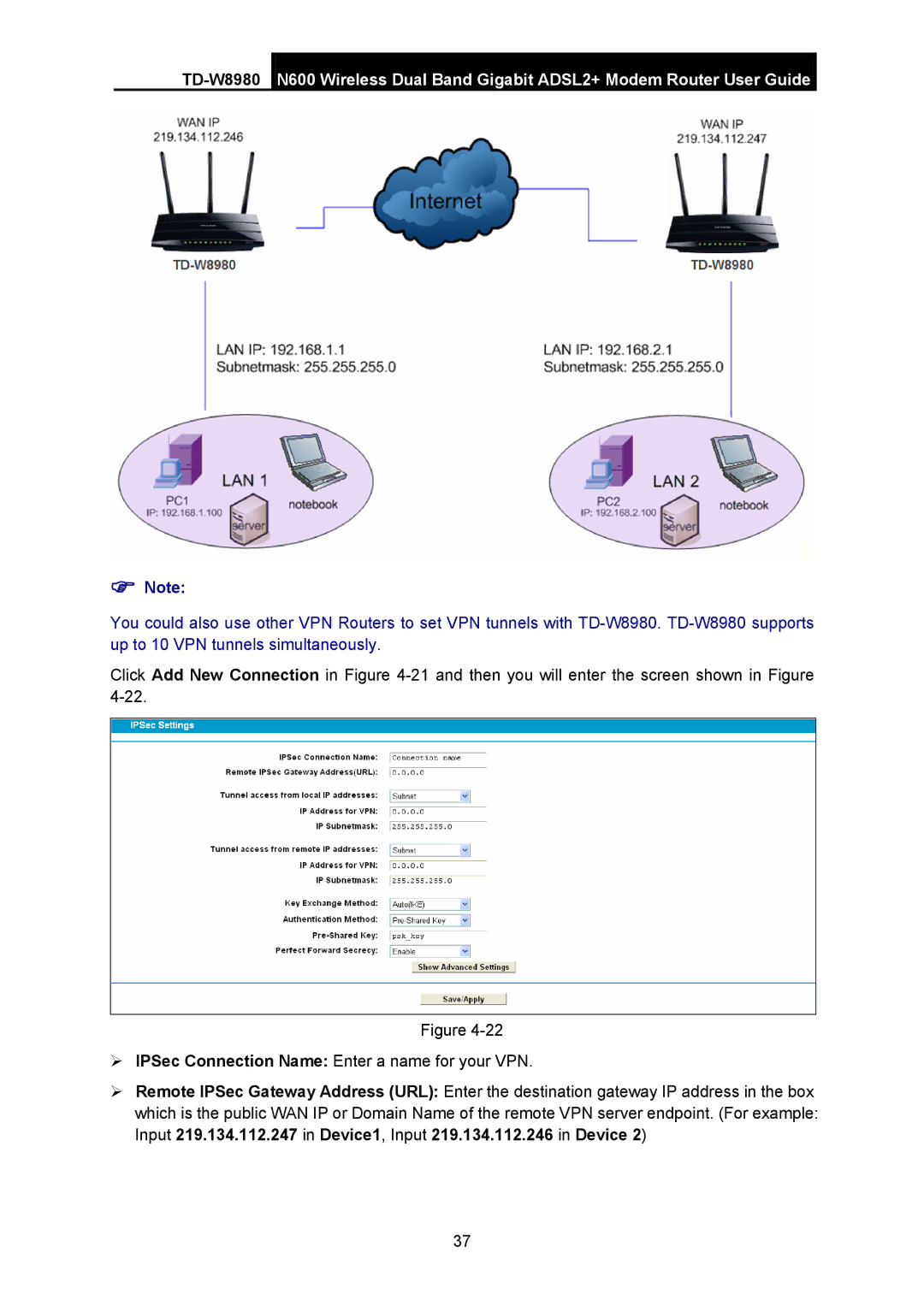 TP-Link TD-W8980 manual 