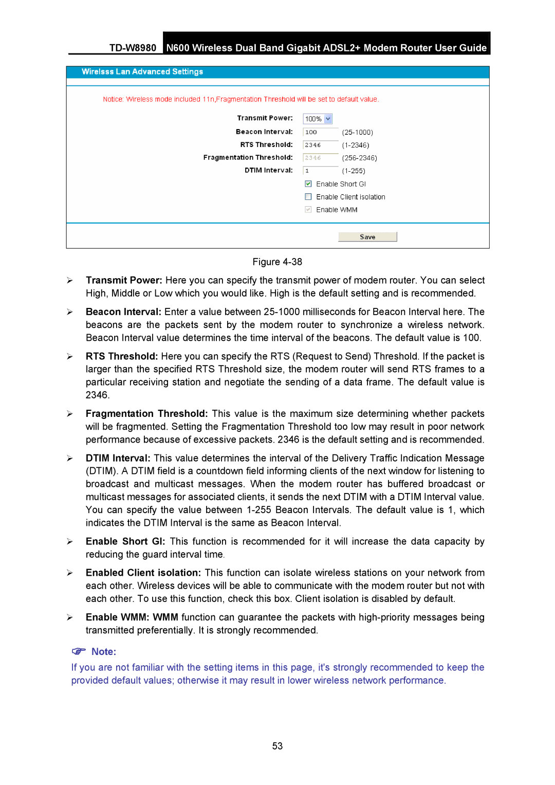 TP-Link TD-W8980 manual 