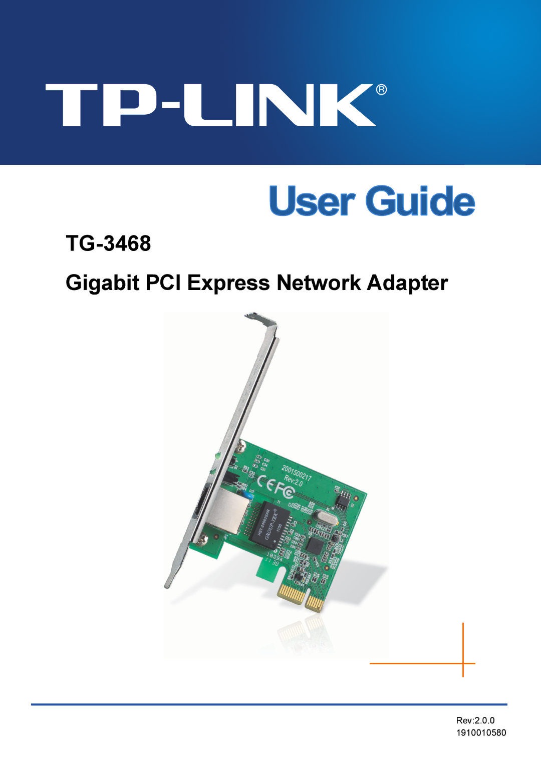 TP-Link manual TG-3468 Gigabit PCI Express Network Adapter 