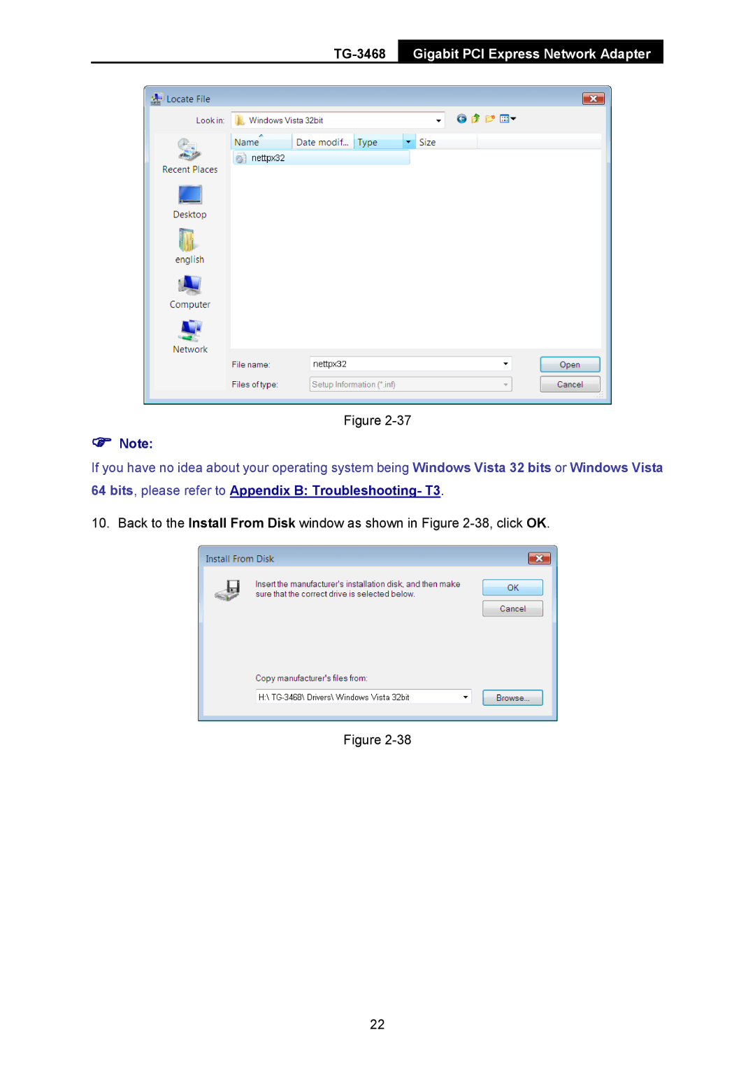 TP-Link TG-3468 manual Bits, please refer to Appendix B Troubleshooting- T3 