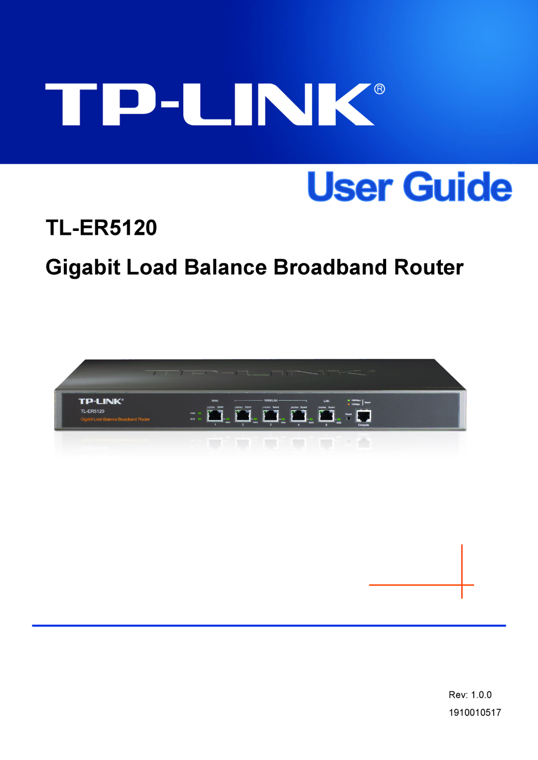 TP-Link manual TL-ER5120 Gigabit Load Balance Broadband Router 