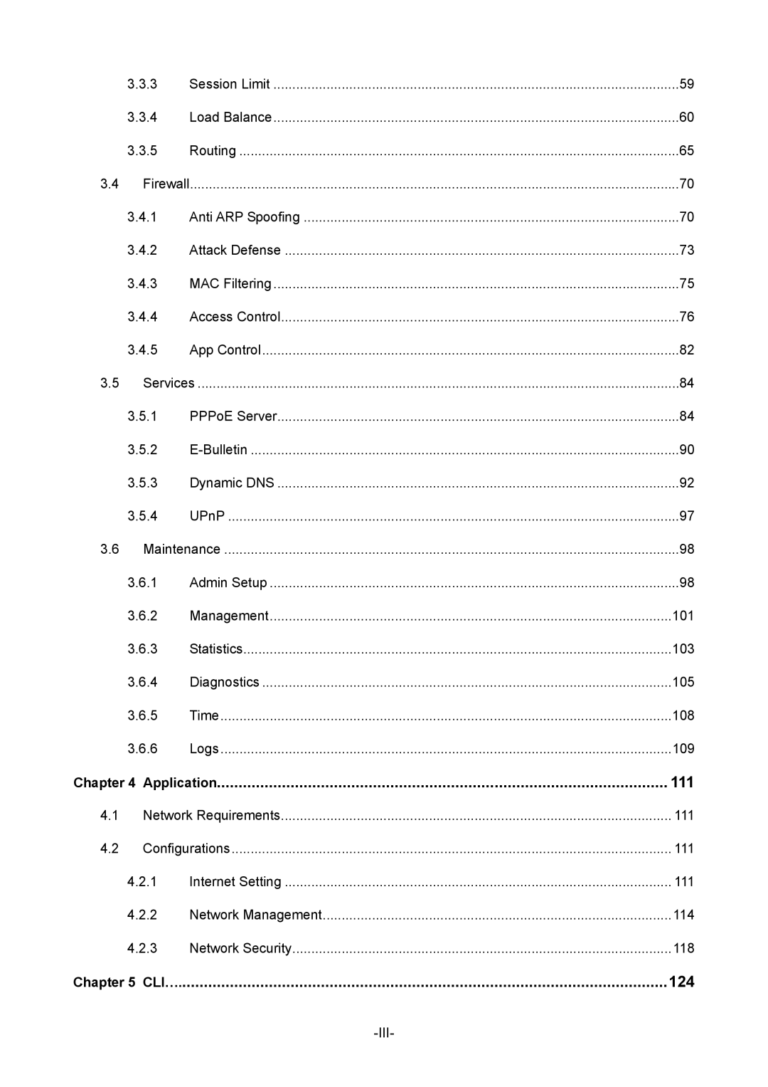 TP-Link TL-ER5120 manual Application, 111 