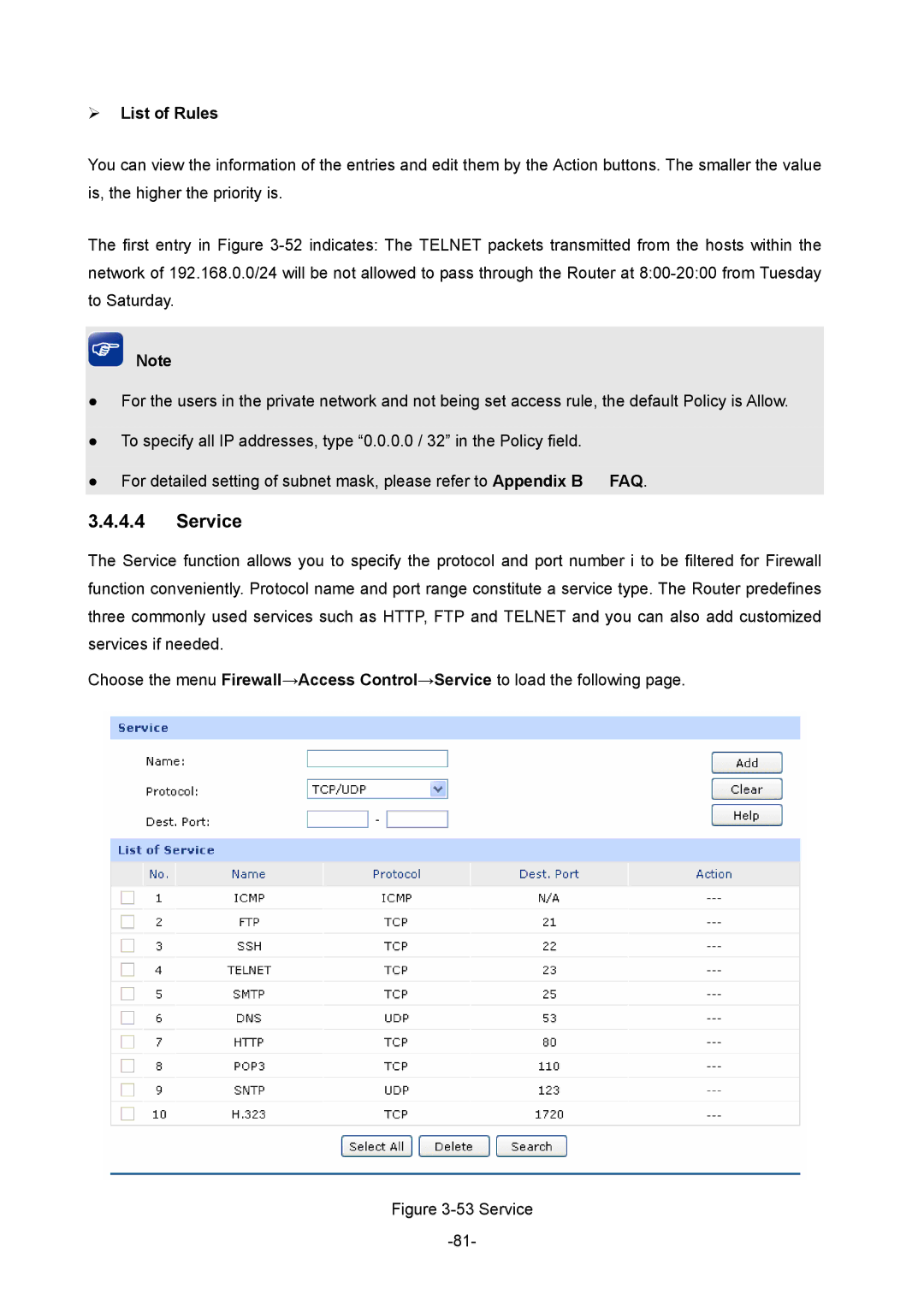 TP-Link TL-ER5120 manual Service 